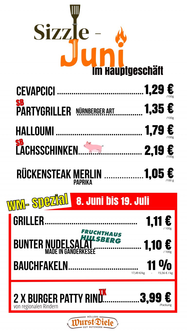 Monatswerbung Juni 26 & WM Special